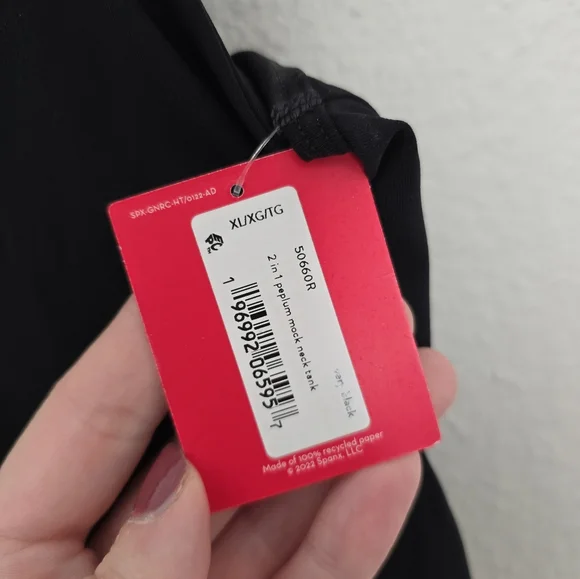 Spanx Active Peplum Top In Three Colors Size XL - Picture 5 of 8